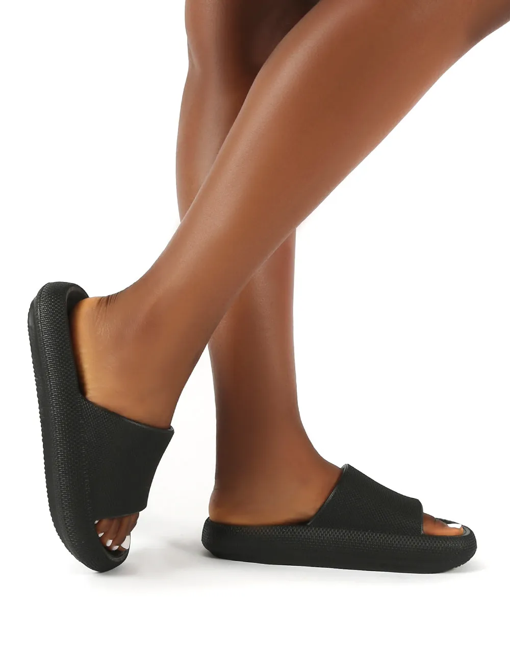 Solar Black Rubber Flat Slider sold by Public Desire product image thumbnail 4