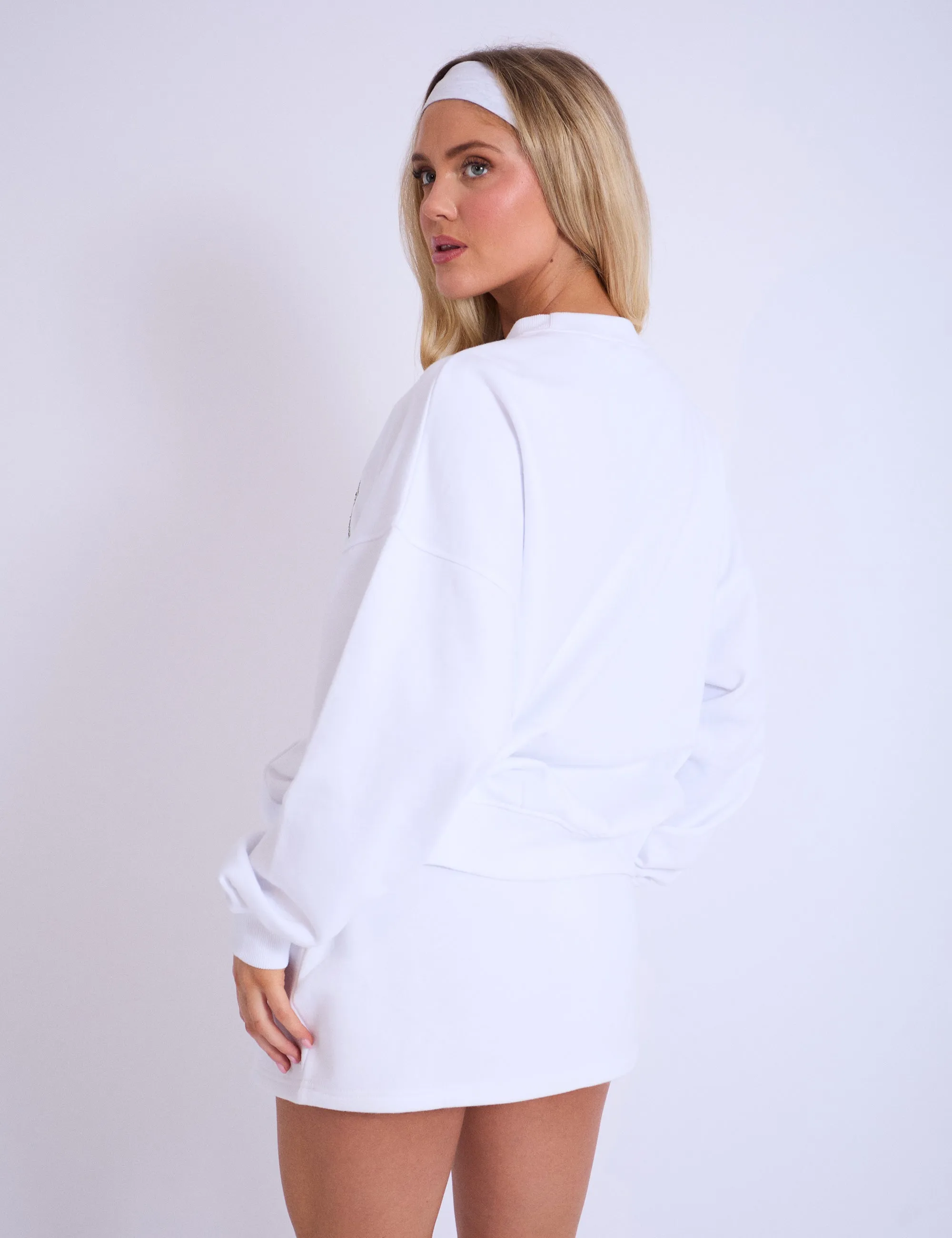 Kaiia California Oversized Sweatshirt White sold by Public Desire product image thumbnail 3