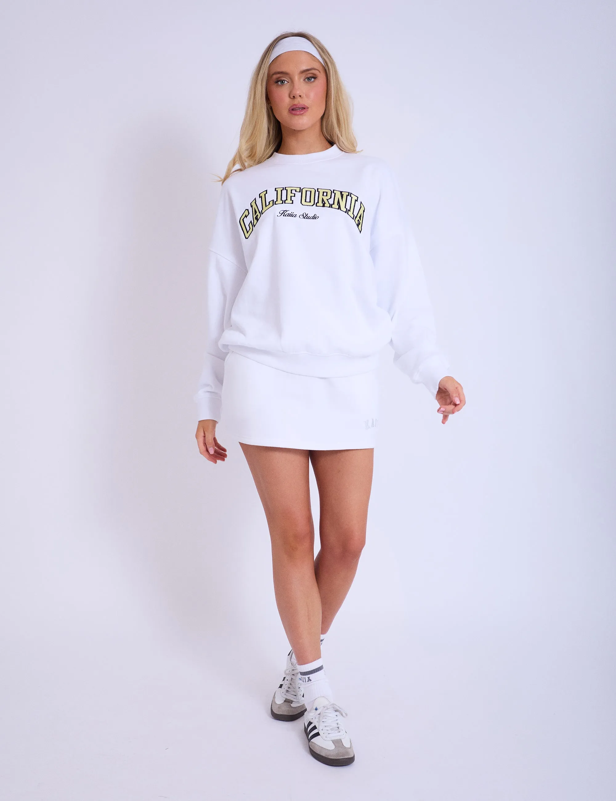 Kaiia California Oversized Sweatshirt White sold by Public Desire product image thumbnail 4