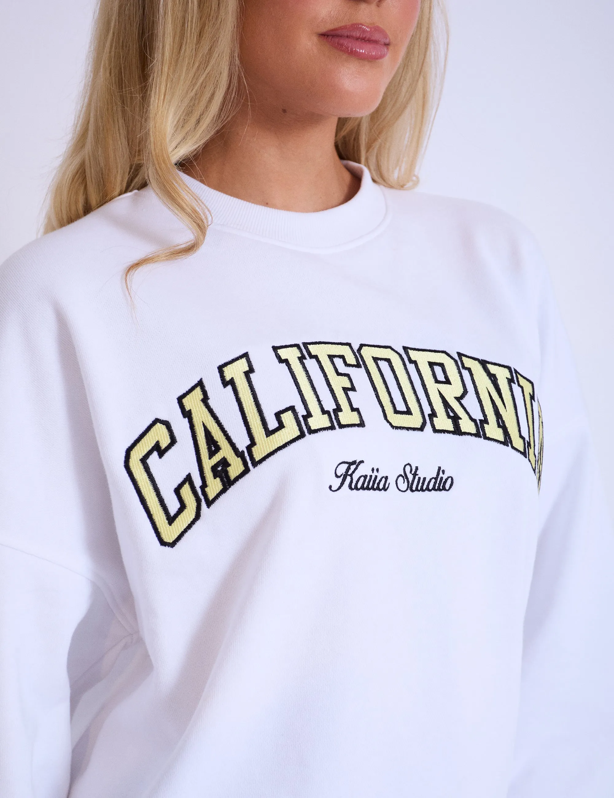 Kaiia California Oversized Sweatshirt White sold by Public Desire product image thumbnail 2