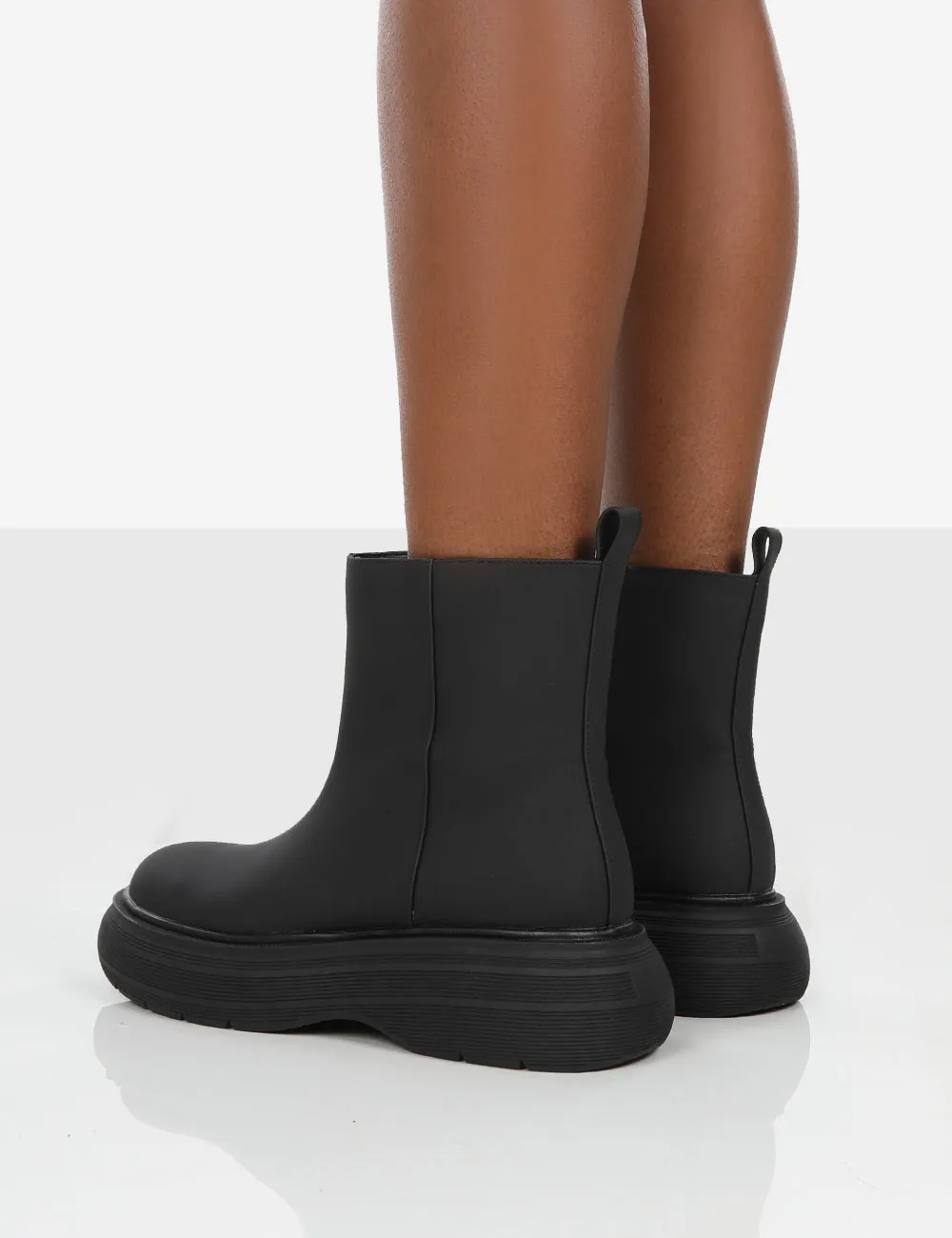 Caia Black Platform Chunky Sole Ankle Boot sold by Public Desire product image thumbnail 3