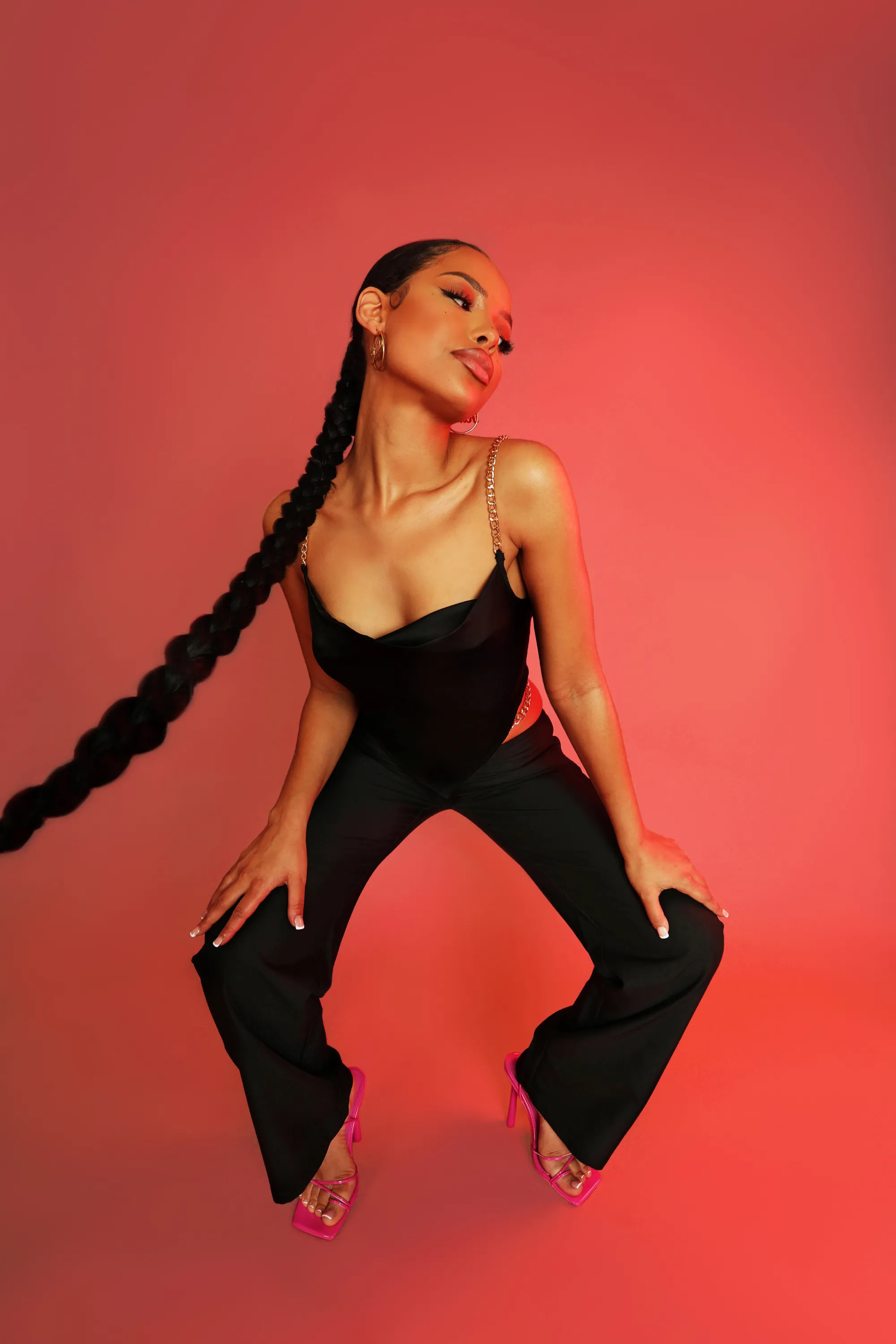 Chain Detail Trouser Black sold by Public Desire product image thumbnail 2