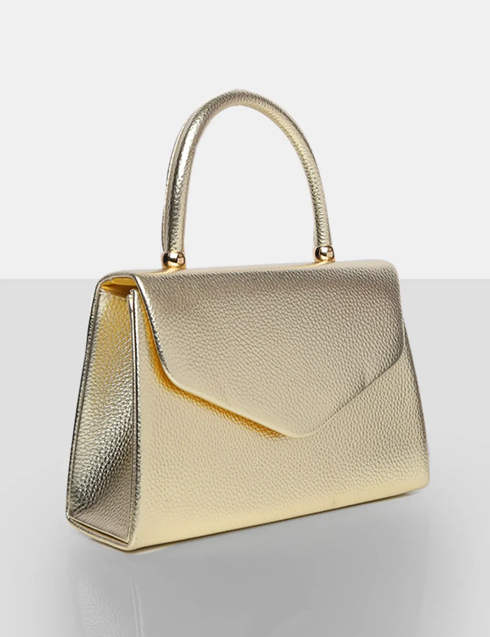 The Astrid Gold Metallic Grain Pu Mini Bag sold by Public Desire product image thumbnail 2