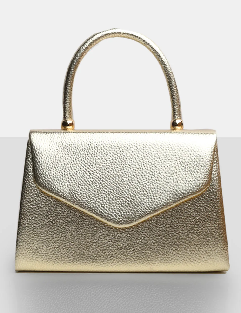 The Astrid Gold Metallic Grain Pu Mini Bag sold by Public Desire