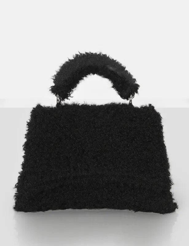 Central Black Teddy Shoulder Handbag sold by Public Desire