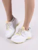 Boe Chunky Trainers in White and Yellow sold by Public Desire