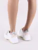 Boe Chunky Trainers in White and Yellow sold by Public Desire