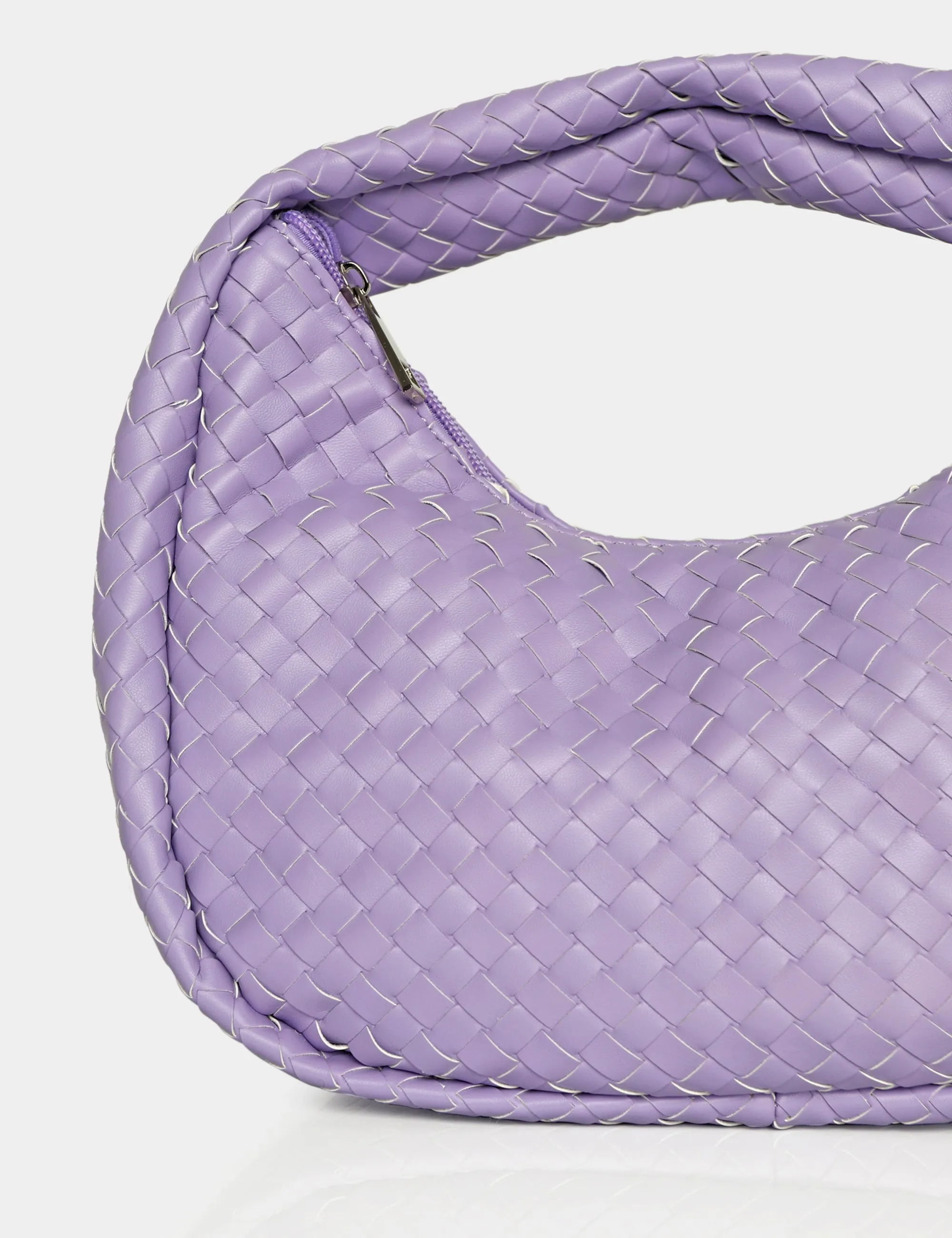 The Capsian Lilac Woven PU Grab Bag sold by Public Desire product image thumbnail 3