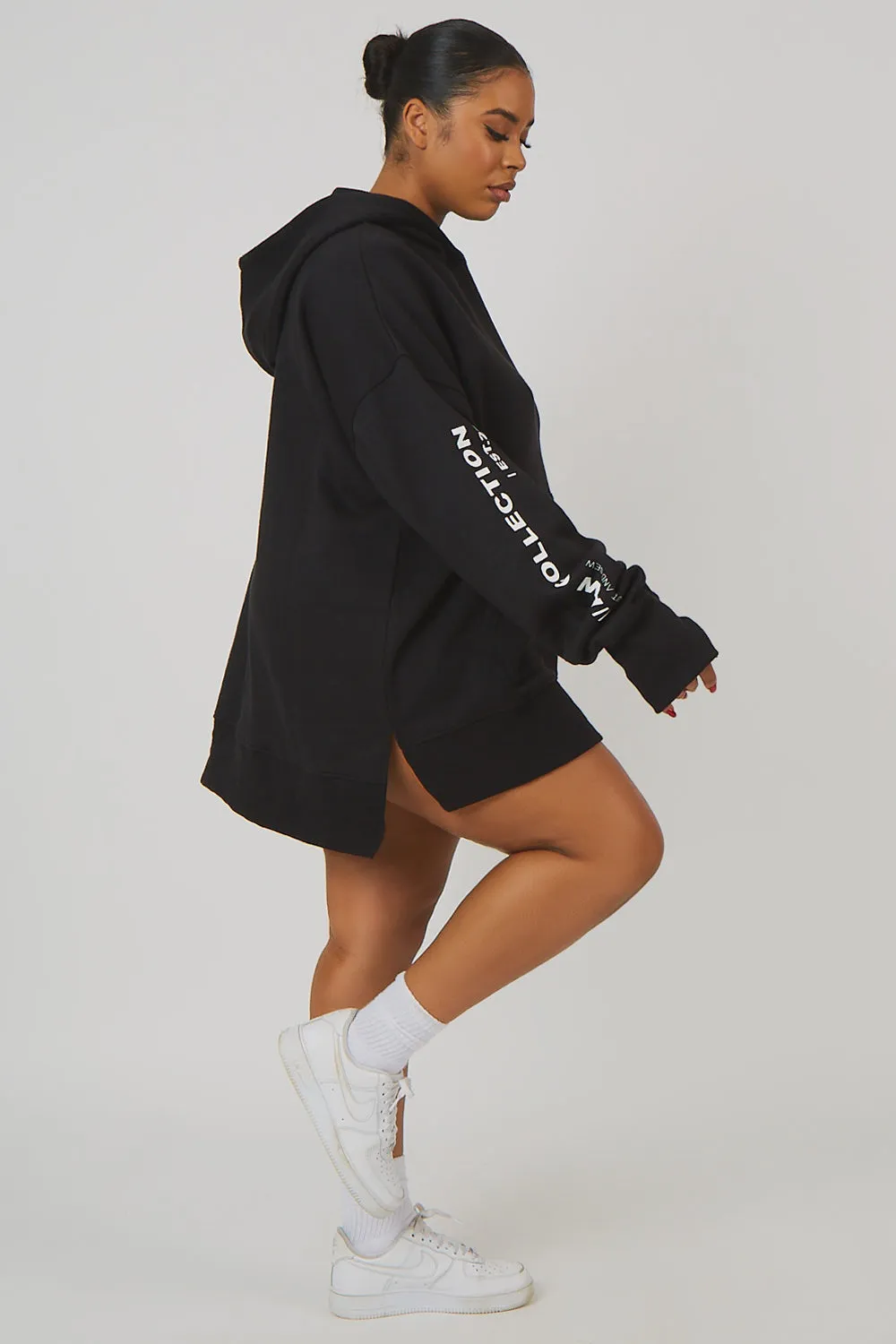 Curve Oversized Text Hoody Black sold by Public Desire product image thumbnail 3