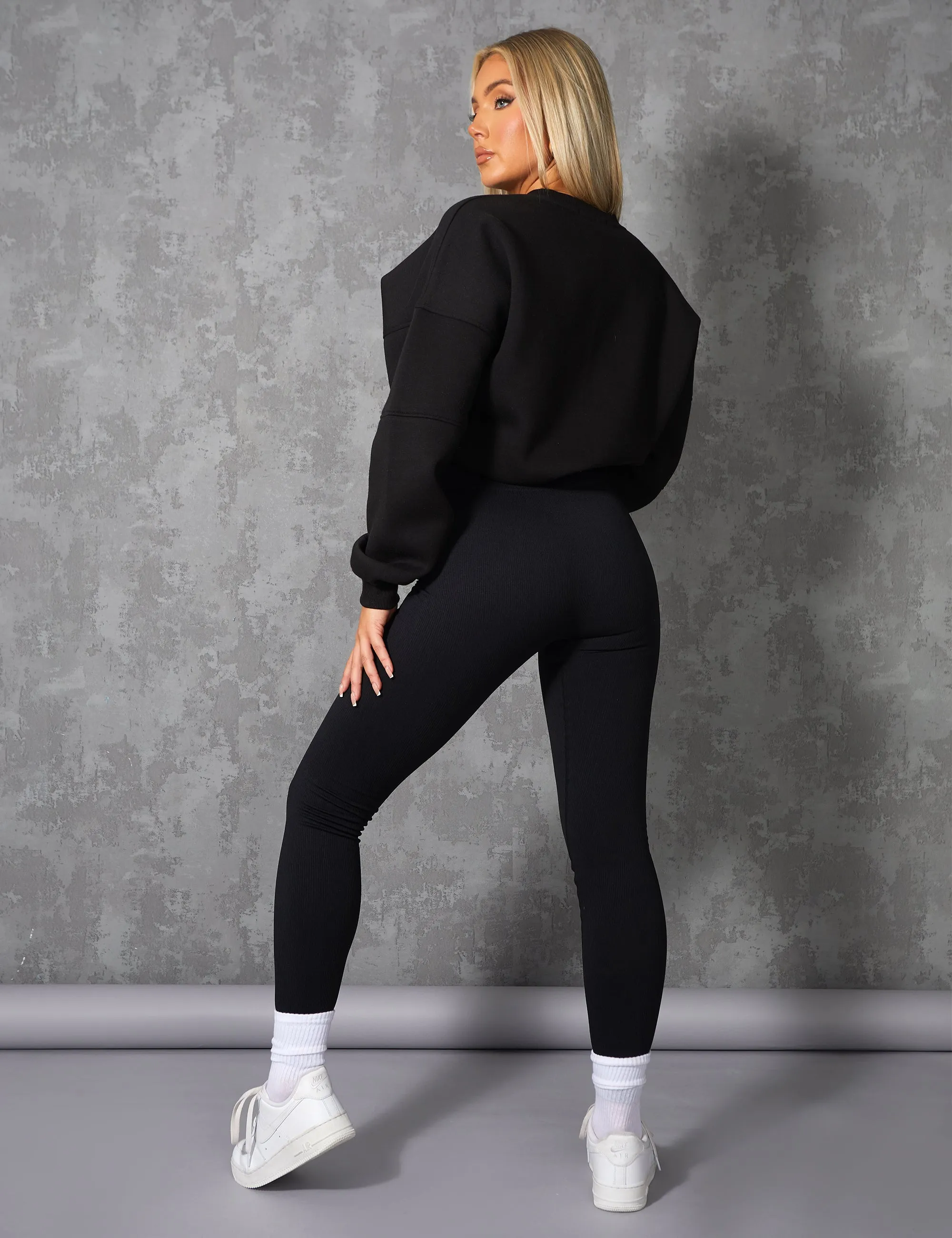 BROOKLYN SLOGAN OVERSIZED SWEATSHIRT BLACK sold by Public Desire product image thumbnail 4