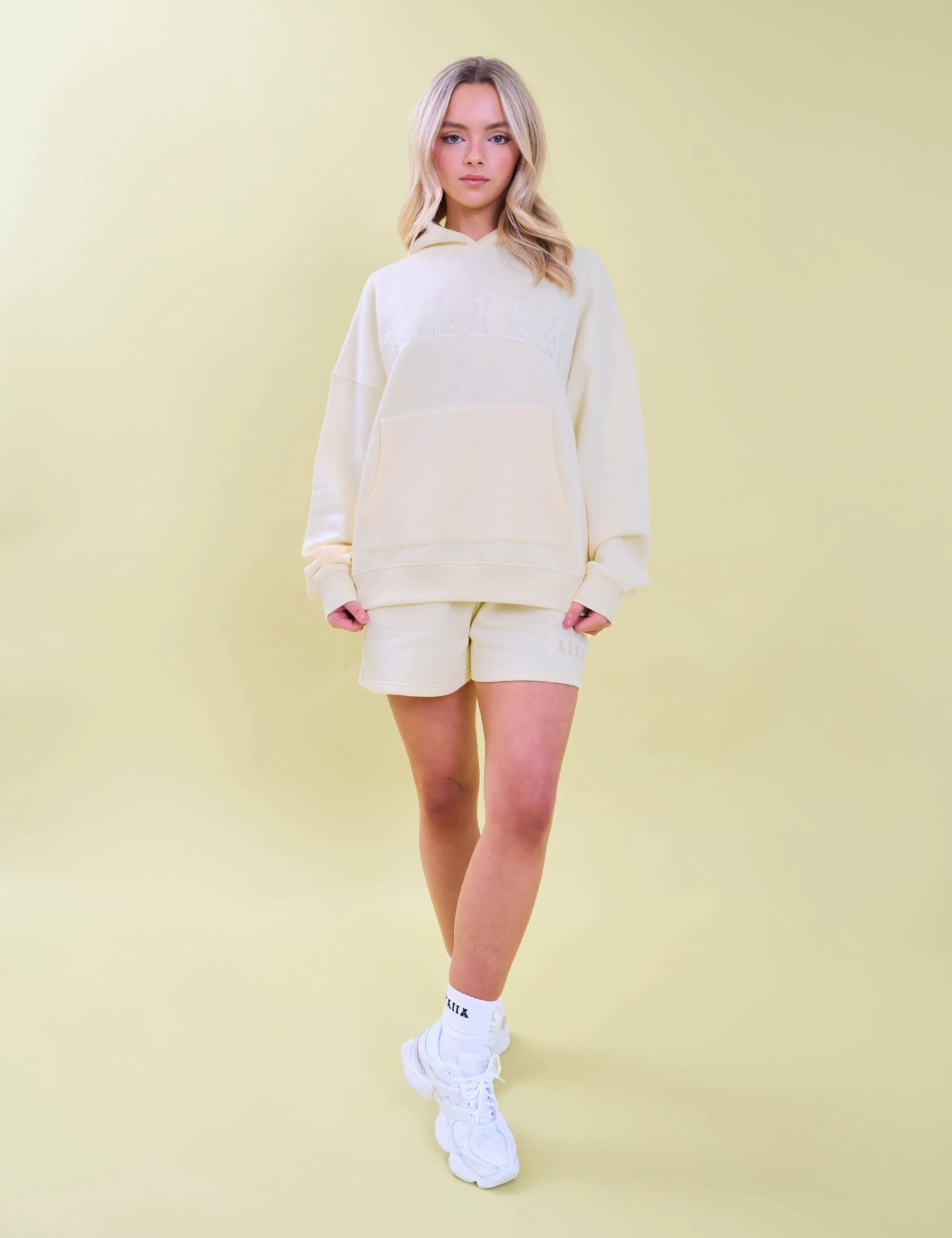 Kaiia Slogan Oversized Hoodie Lemon sold by Public Desire product image thumbnail 4