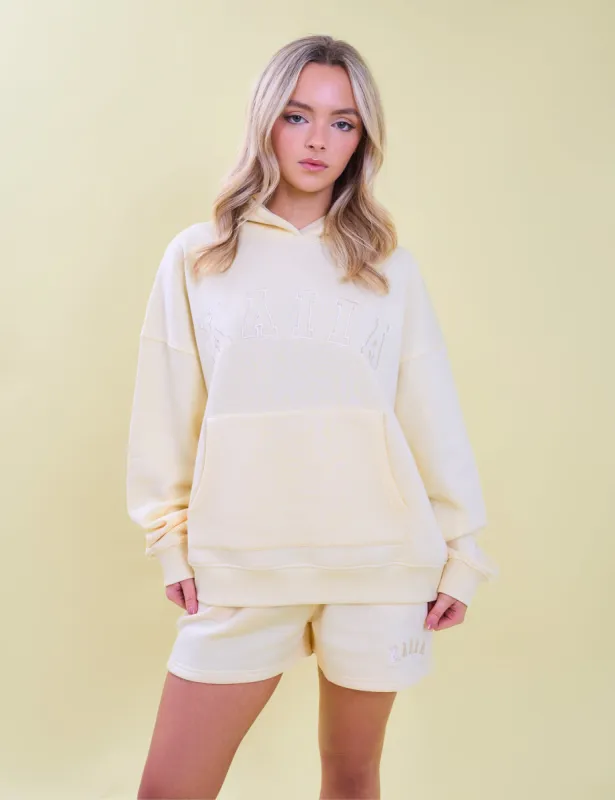 Kaiia Slogan Oversized Hoodie Lemon sold by Public Desire