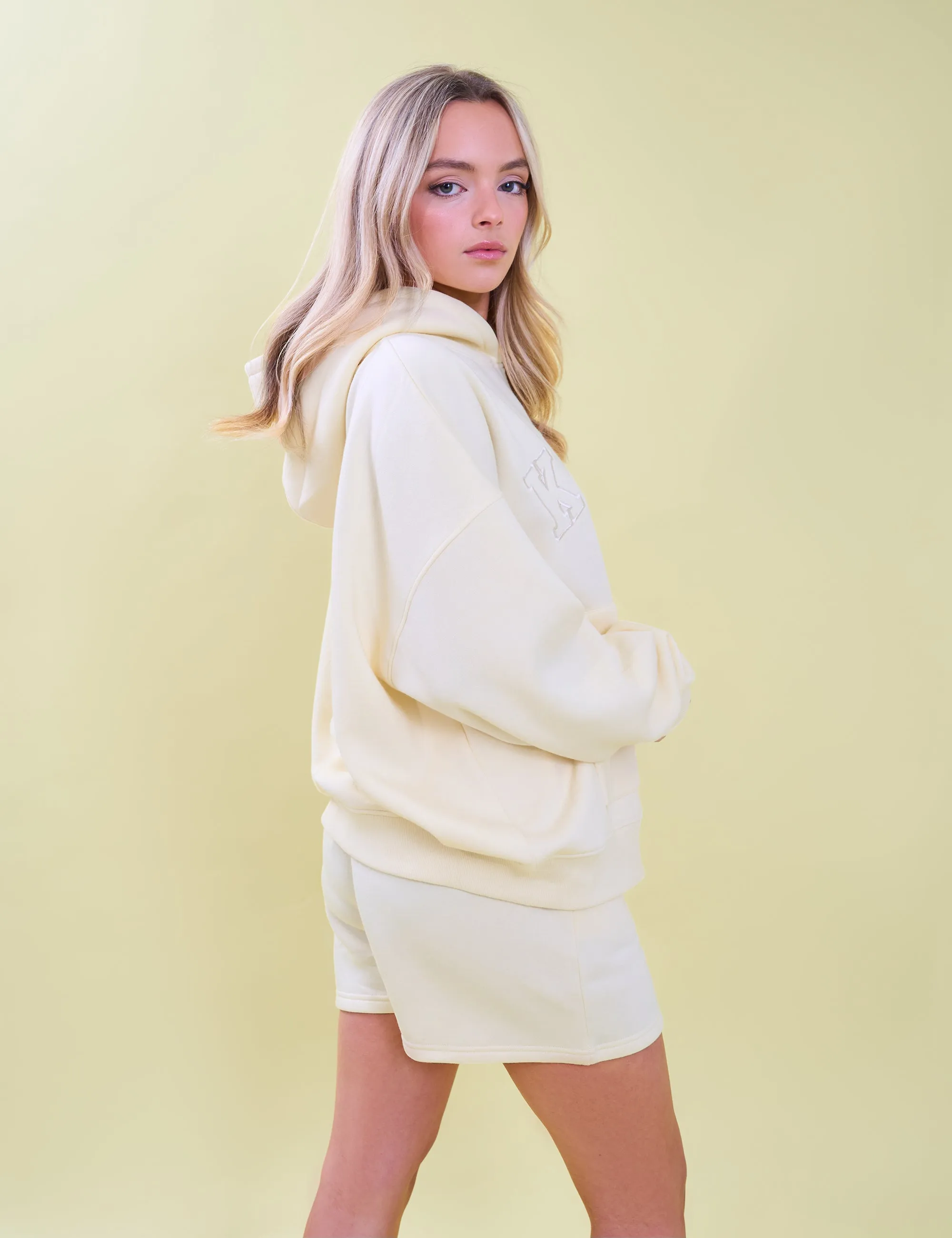 Kaiia Slogan Oversized Hoodie Lemon sold by Public Desire product image thumbnail 3