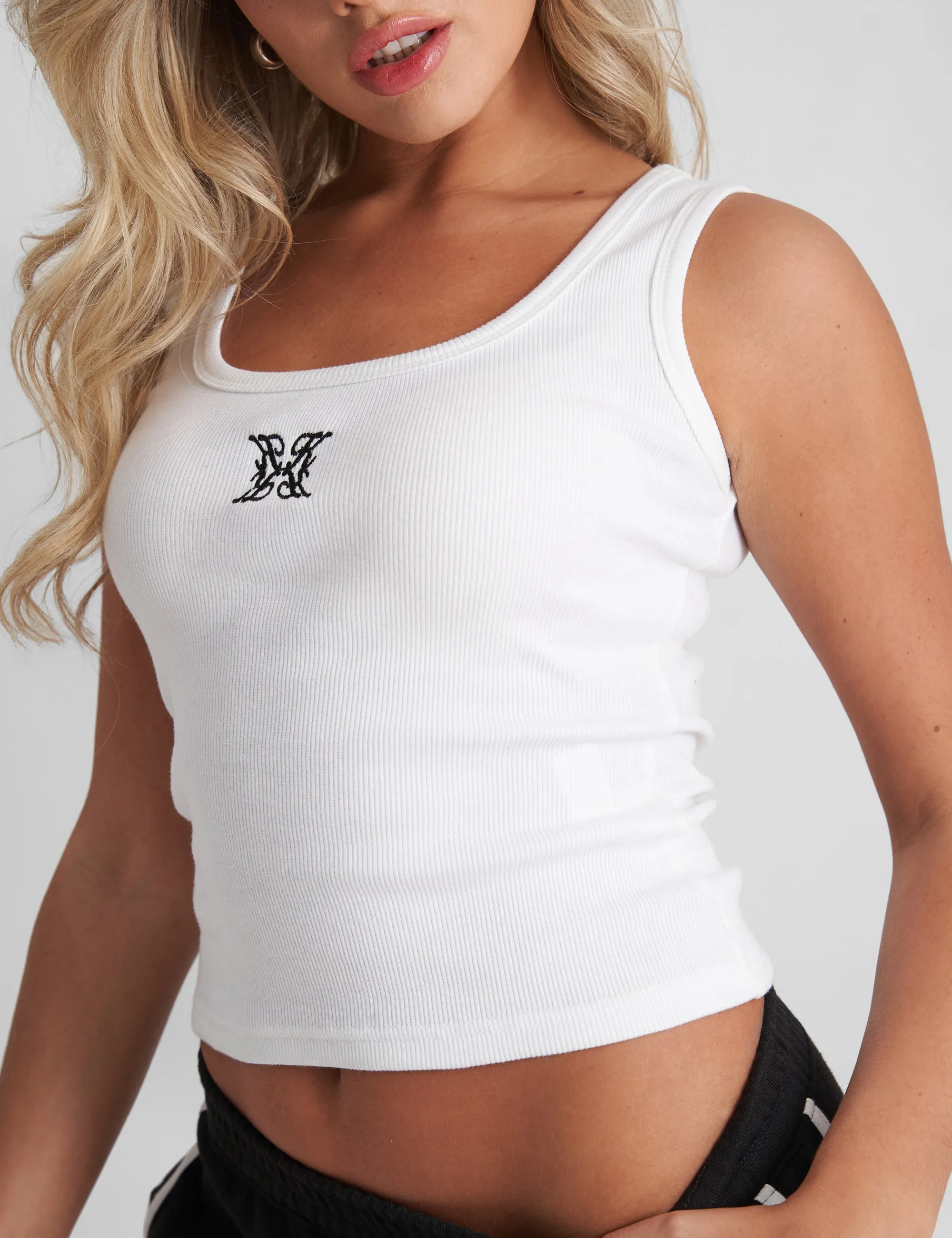 Kaiia Logo Vest Top White sold by Public Desire product image thumbnail 2
