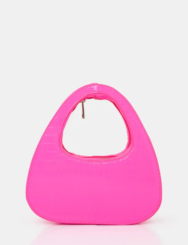 The Arch Bright Pink Croc Grab Bag sold by Public Desire