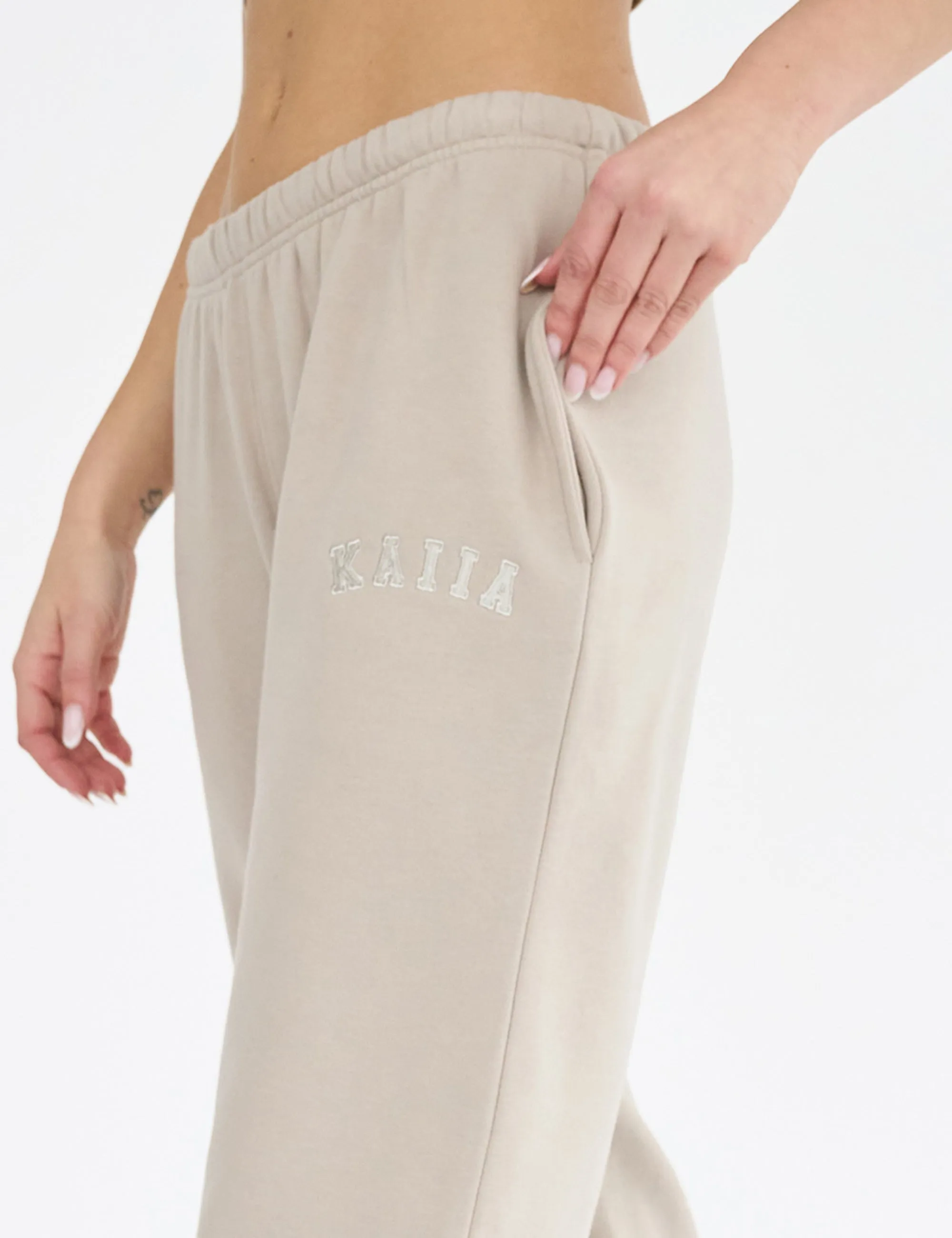 Kaiia Logo Cuffed Joggers Stone sold by Public Desire product image thumbnail 2