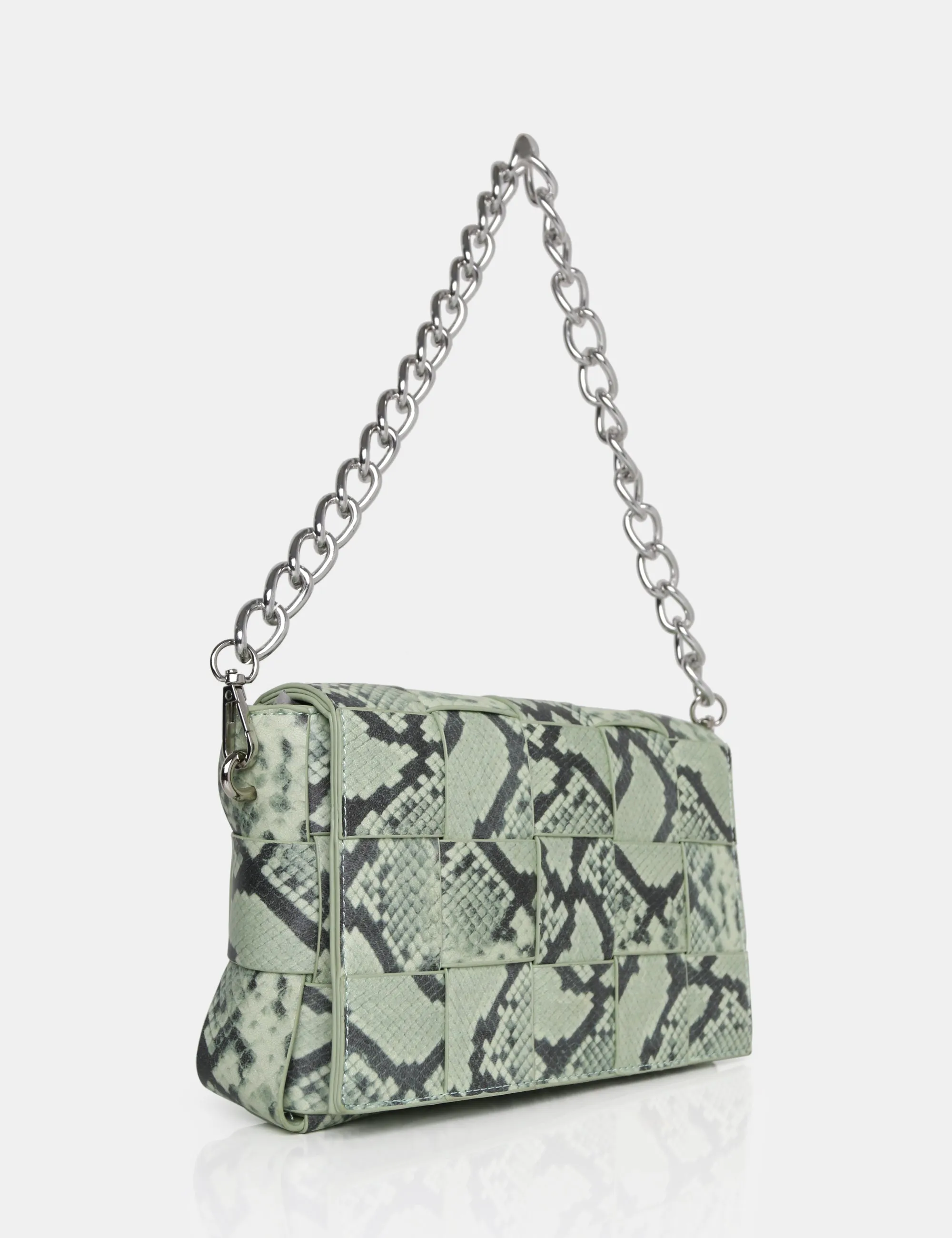 The Makai Pastel Snake Shoulder Woven Chain Bag sold by Public Desire product image thumbnail 2