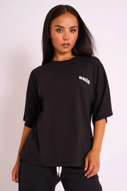 Kaiia Studio Oversized Tee Black sold by Public Desire