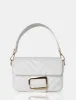 The Harlow White Quilted Buckled Grab Bag sold by Public Desire