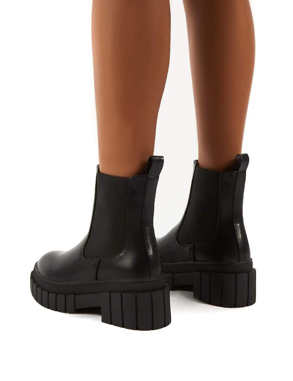 Zenya Black Chunky Sole Ankle Boots sold by Public Desire product image thumbnail 2