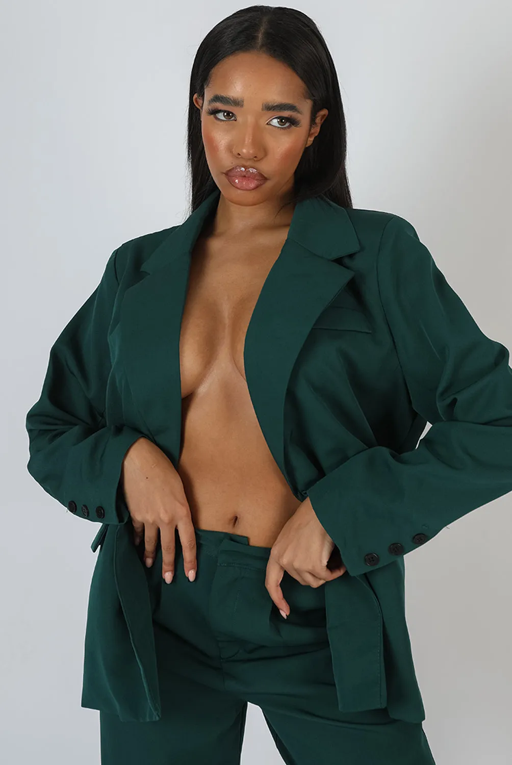 Dad Blazer Forest Green sold by Public Desire product image thumbnail 5