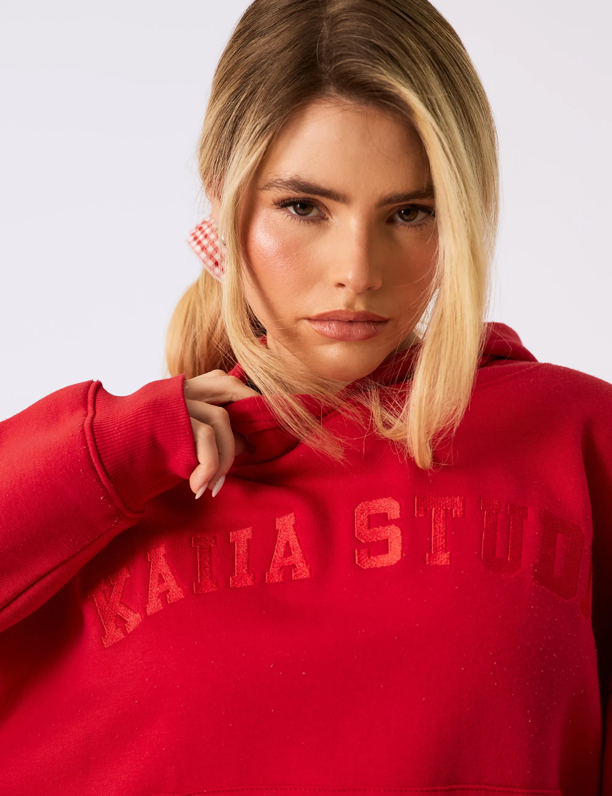 Kaiia Studio Oversized Hoodie Red sold by Public Desire product image thumbnail 2