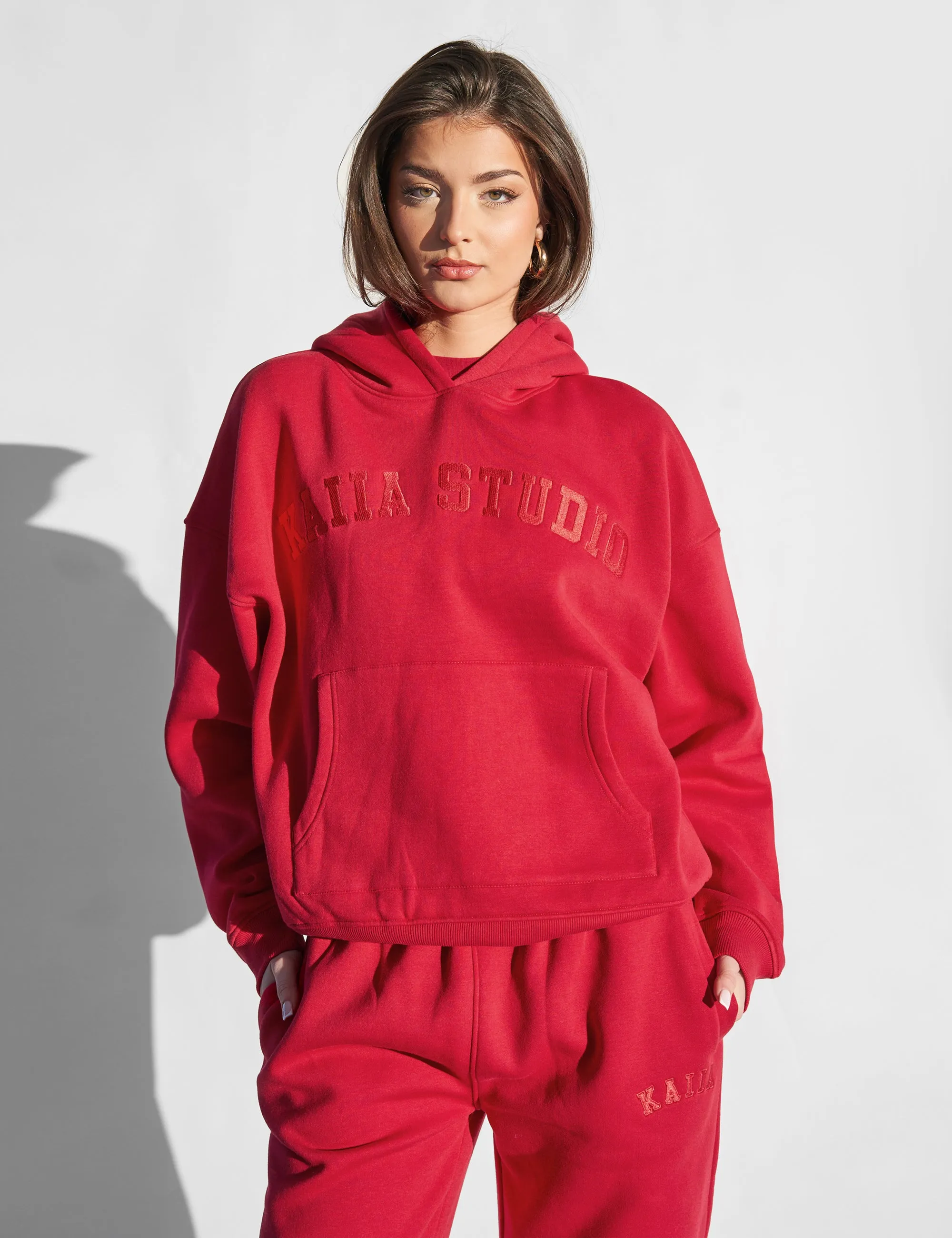 Kaiia Studio Oversized Hoodie Red sold by Public Desire product image thumbnail 5