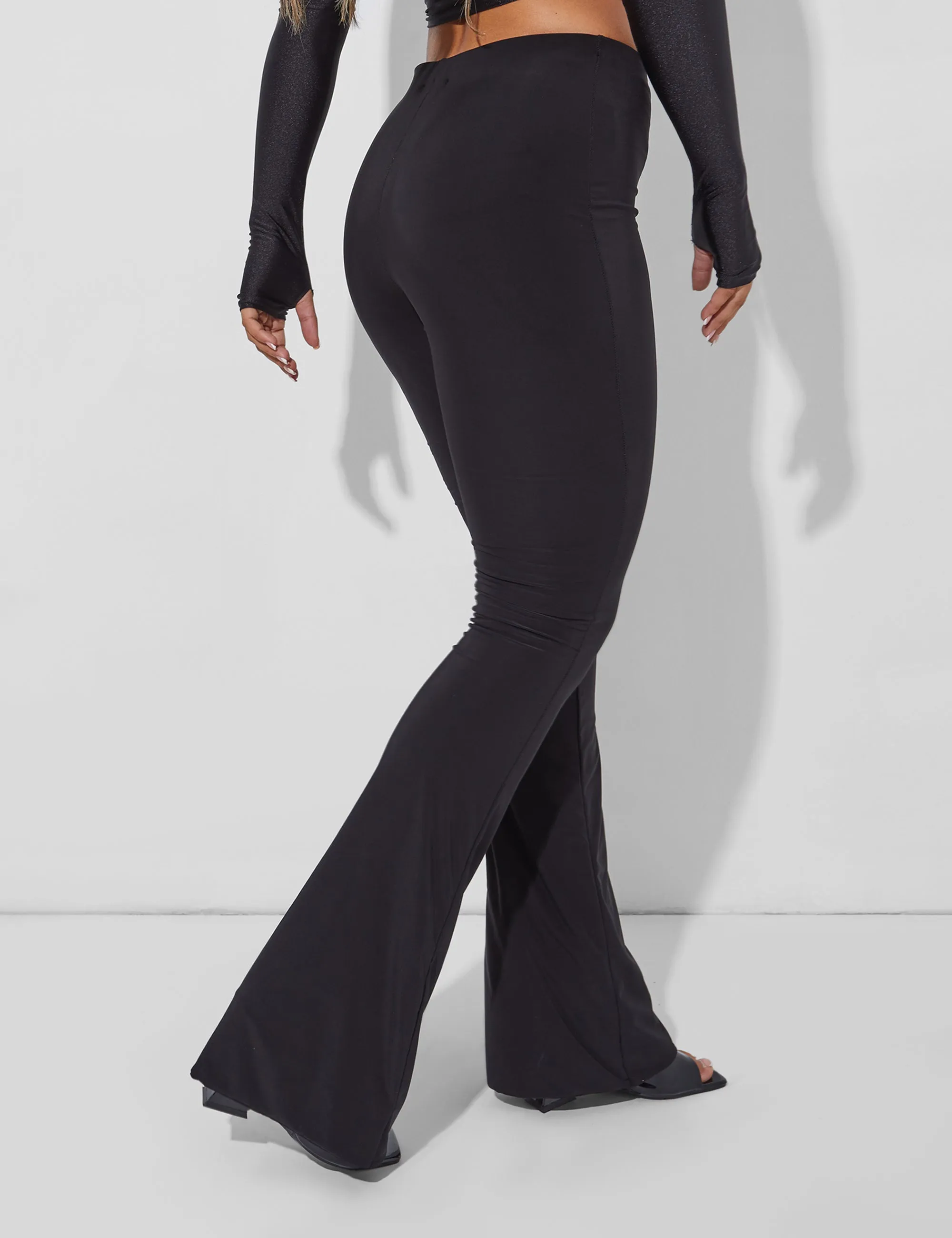 Slinky Flare Trousers Black sold by Public Desire product image thumbnail 5
