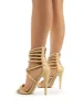 Chaser Nude PU Strappy Stiletto High Heels sold by Public Desire