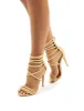 Chaser Nude PU Strappy Stiletto High Heels sold by Public Desire