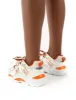 Move Beige Orange Details Chunky Sole Trainers sold by Public Desire