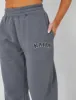 Kaiia Wide Leg Sweat Pants in Charcoal Grey sold by Public Desire