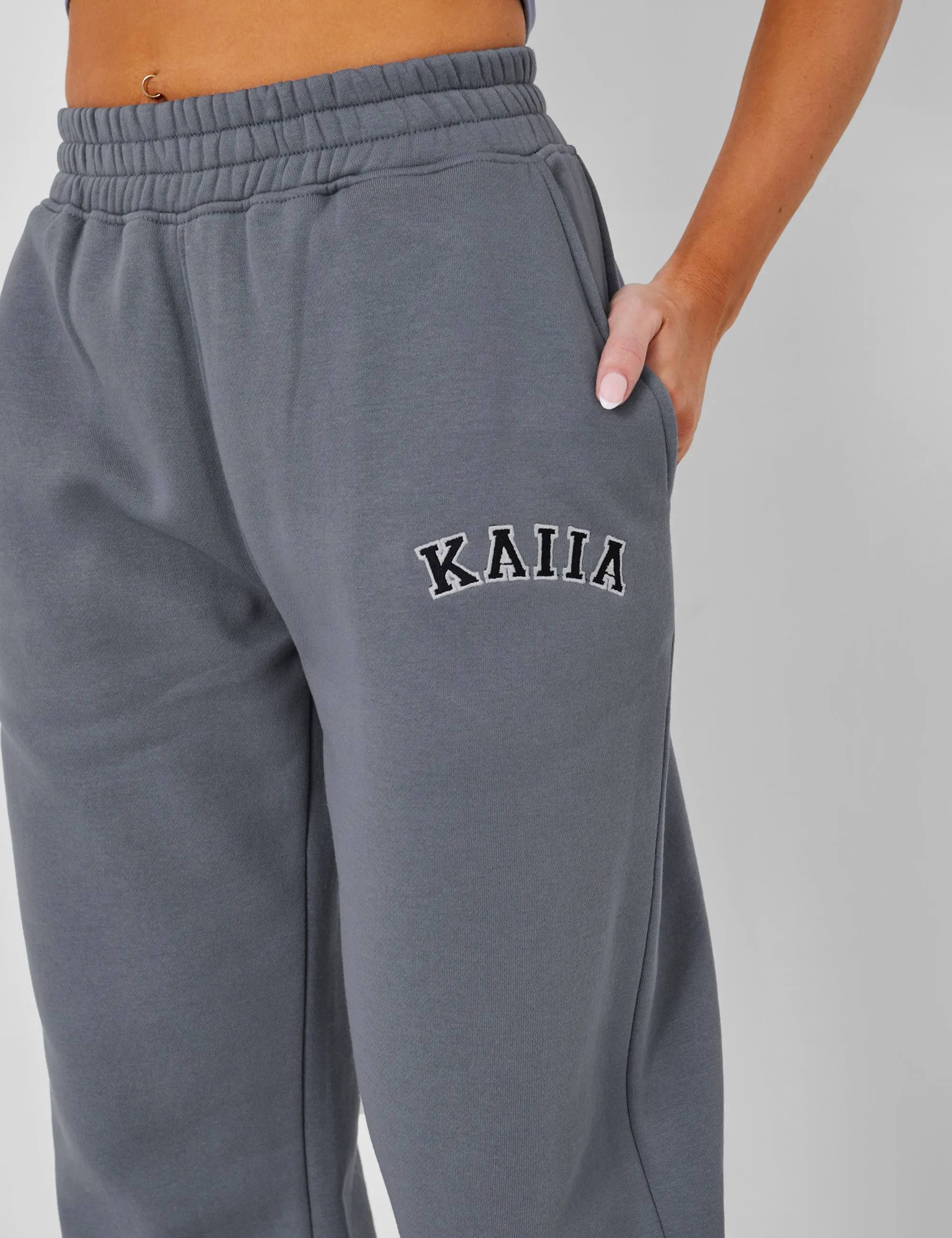 Kaiia Wide Leg Sweat Pants in Charcoal Grey sold by Public Desire product image thumbnail 3