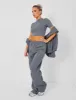 Kaiia Wide Leg Sweat Pants in Charcoal Grey sold by Public Desire