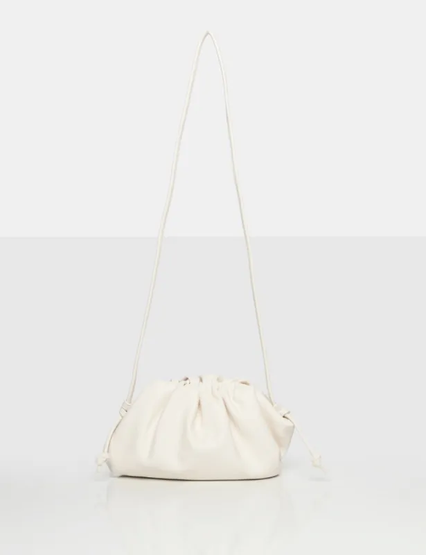The Breccan White PU Grab Bag sold by Public Desire