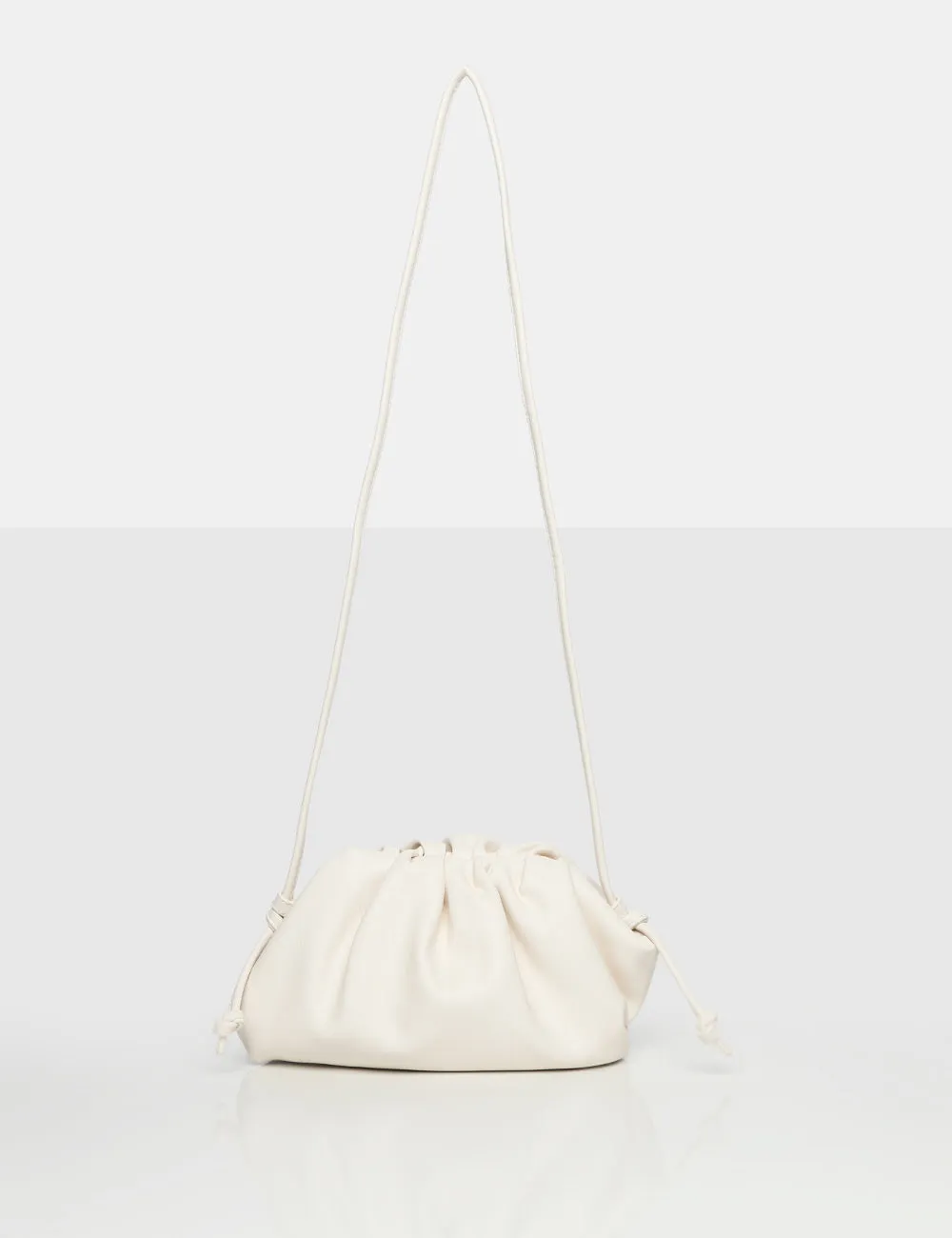 The Breccan White PU Grab Bag sold by Public Desire