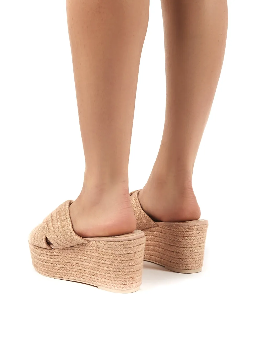 Breeze Pink Cross Over Espadrille Flatform Sandals sold by Public Desire product image thumbnail 2