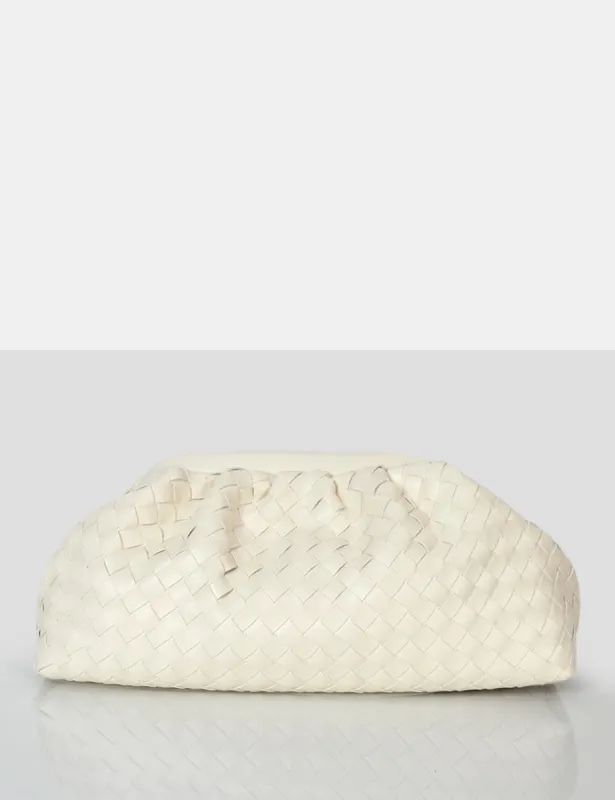Project Ecru Weave Clutch Bag sold by Public Desire