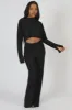 Plisse Crop Top Black sold by Public Desire