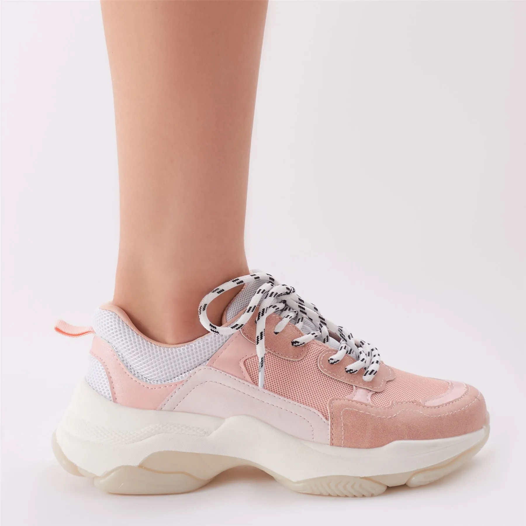 Amfo Chunky Trainers in Pink sold by Public Desire product image thumbnail 3