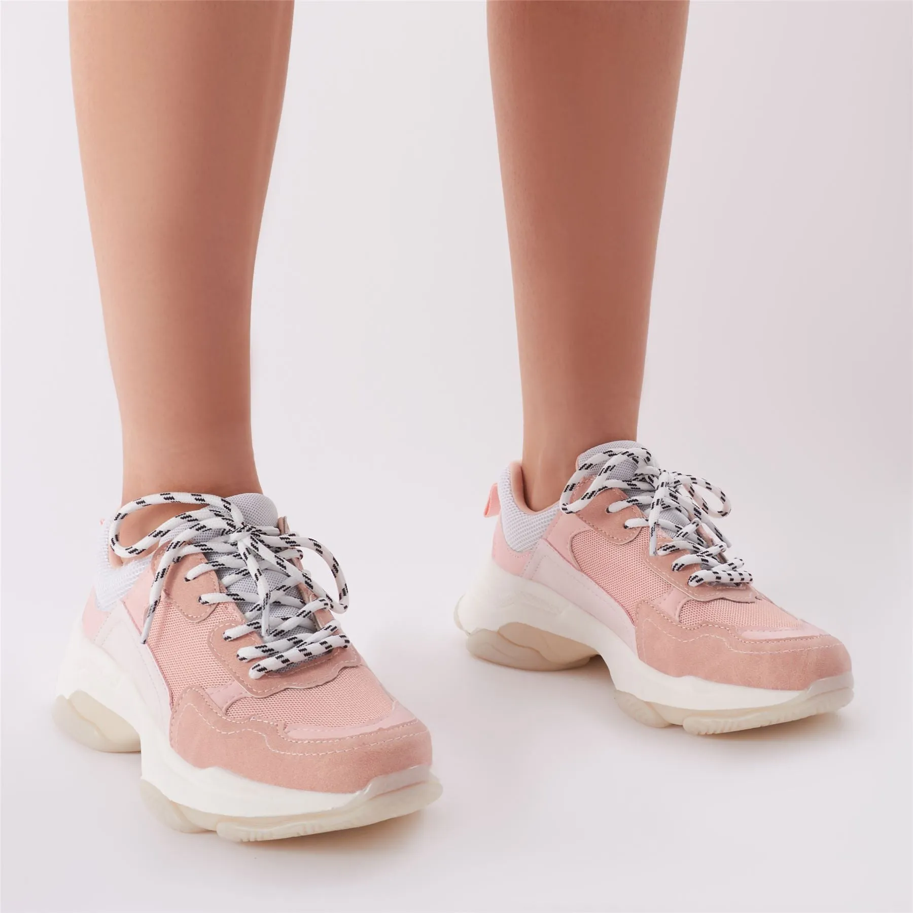 Amfo Chunky Trainers in Pink sold by Public Desire product image thumbnail 2