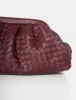 The Project Burgundy Woven Pu Clutch Bags sold by Public Desire