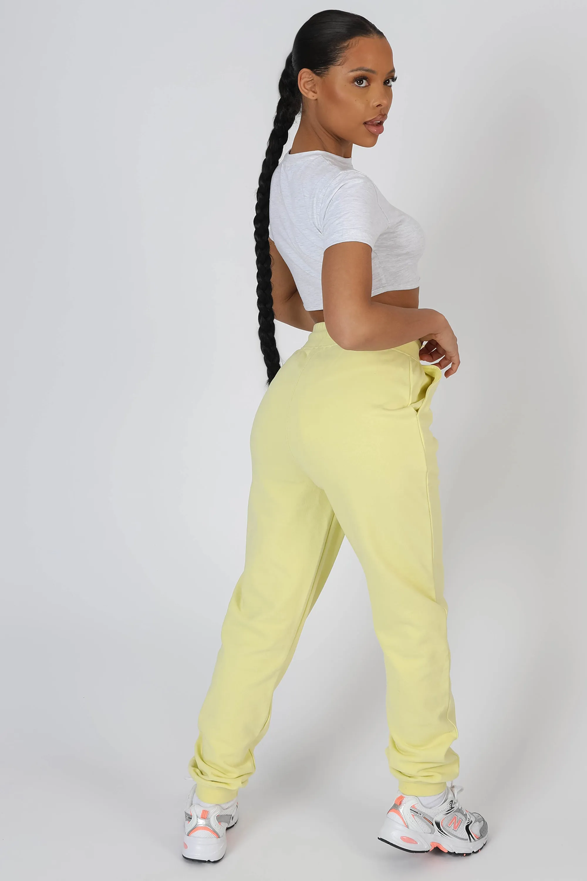 Seam Front 90S Jogger Lemon sold by Public Desire product image thumbnail 4