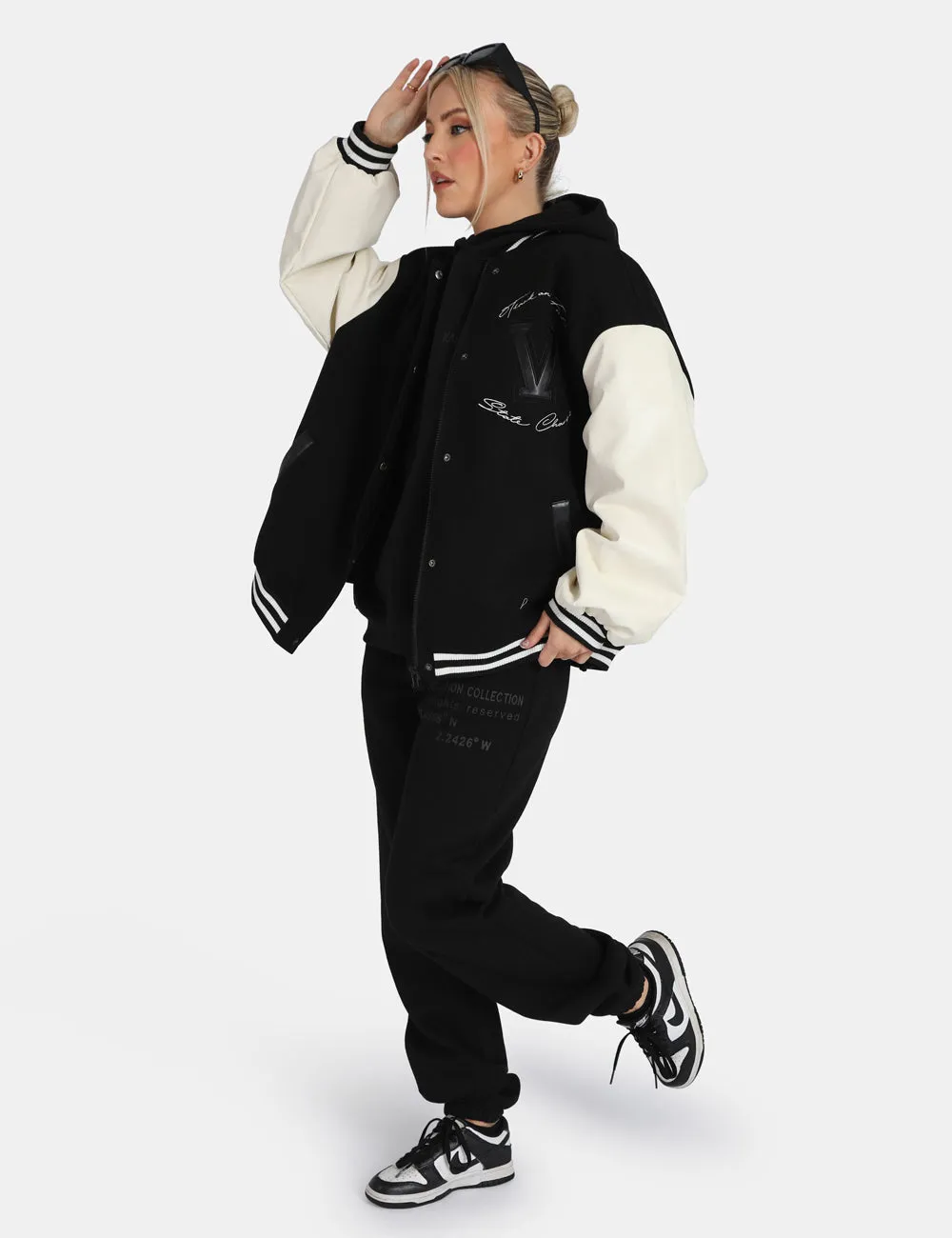 Oversized Text Detail Hoodie Black sold by Public Desire product image thumbnail 5