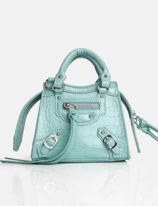 The Bea Mint Zip Detail Mini Handbag sold by Public Desire