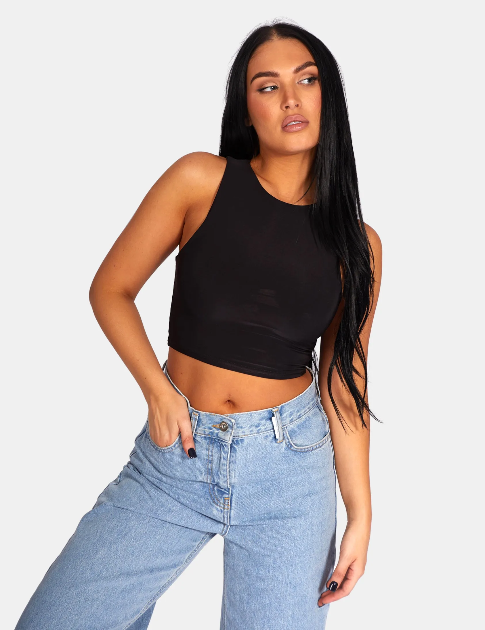 Slinky Racer Top Black sold by Public Desire product image thumbnail 4
