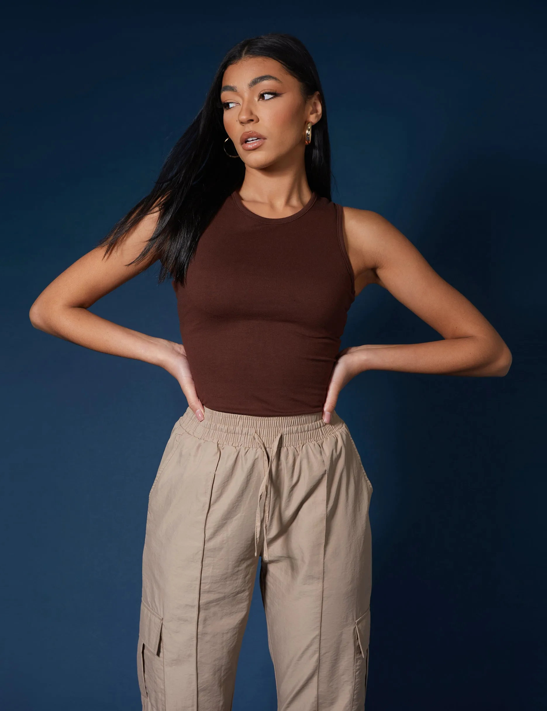 Racer Back Bodysuit Coffee sold by Public Desire product image thumbnail 2