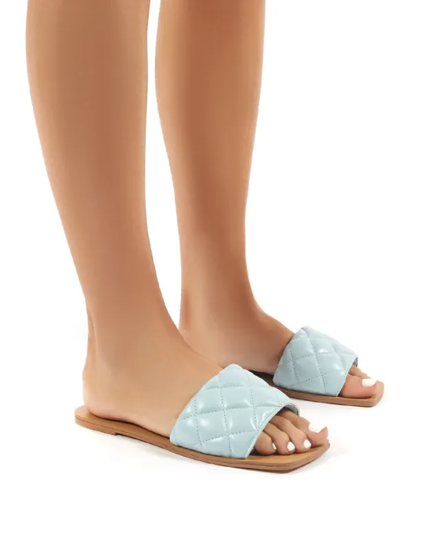 Cloud Blue Slider Sandal sold by Public Desire