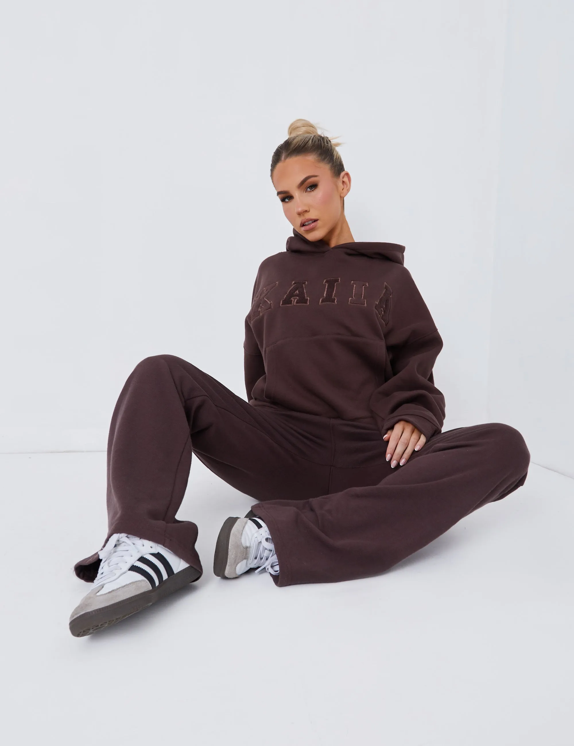 Kaiia Slogan Oversized Hoodie Mocha sold by Public Desire product image thumbnail 4