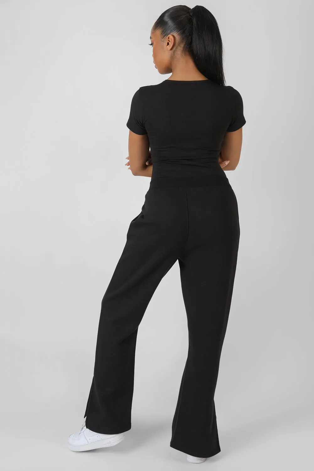 Cap Sleeve Tshirt Bodysuit Black sold by Public Desire product image thumbnail 4